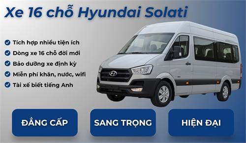 Cho Thuê Xe Hyundai Solati 16 chỗ Đời Mới Giá Rẻ Tại TPHCM