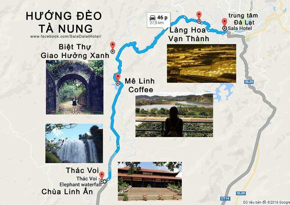 Địa điểm thăm quan Đà Lạt - Hướng về đèo Tà Nung ngoại thành Đà Lạt