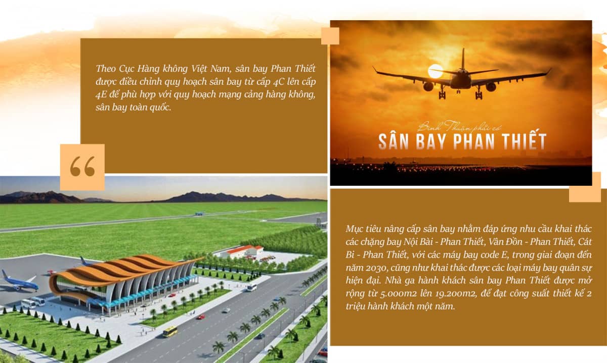 Khoảng cách từ trung tâm Phan Thiết đến Sân bay Thiện Nghiệp Mũi Né