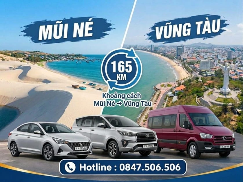 Bảng Giá Thuê Xe Mũi Né Phan Thiết Đi Vũng Tàu Mới Nhất