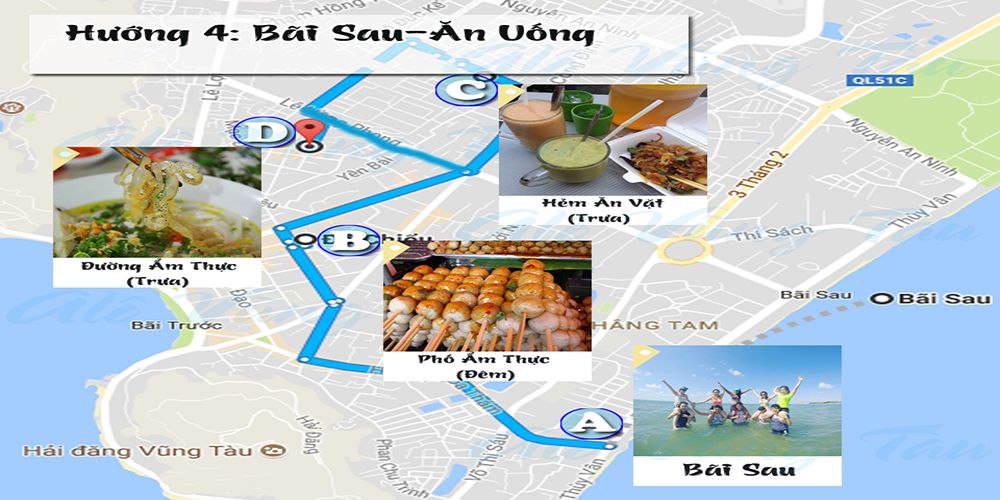  Bãi Sau-Ăn Uống