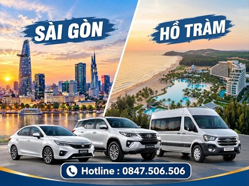 Thuê Xe Sài Gòn Đi Hồ Tràm: Bảng Giá Chi Tiết Dịch Vụ Xe Riêng Đưa Đón Tận Nơi