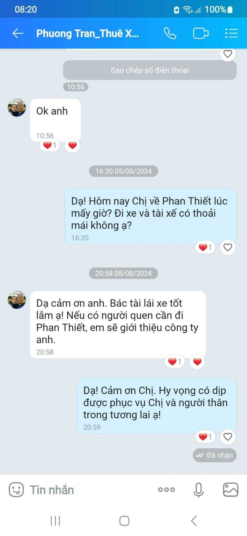 Xem Phản Hồi Đánh Giá Từ Khách Hàng Về Dịch Vụ Thuê Xe Bùi Gia