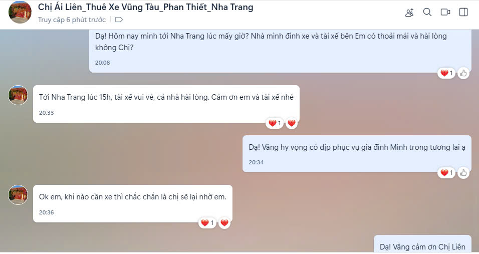 Xem Phản Hồi Đánh Giá Từ Khách Hàng Về Dịch Vụ Thuê Xe Bùi Gia