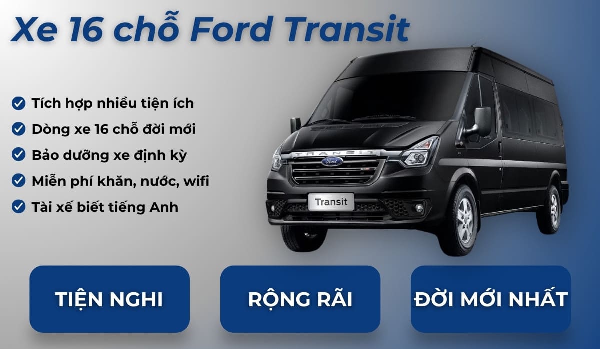 Giới thiệu về xe Ford Transit 16 chỗ