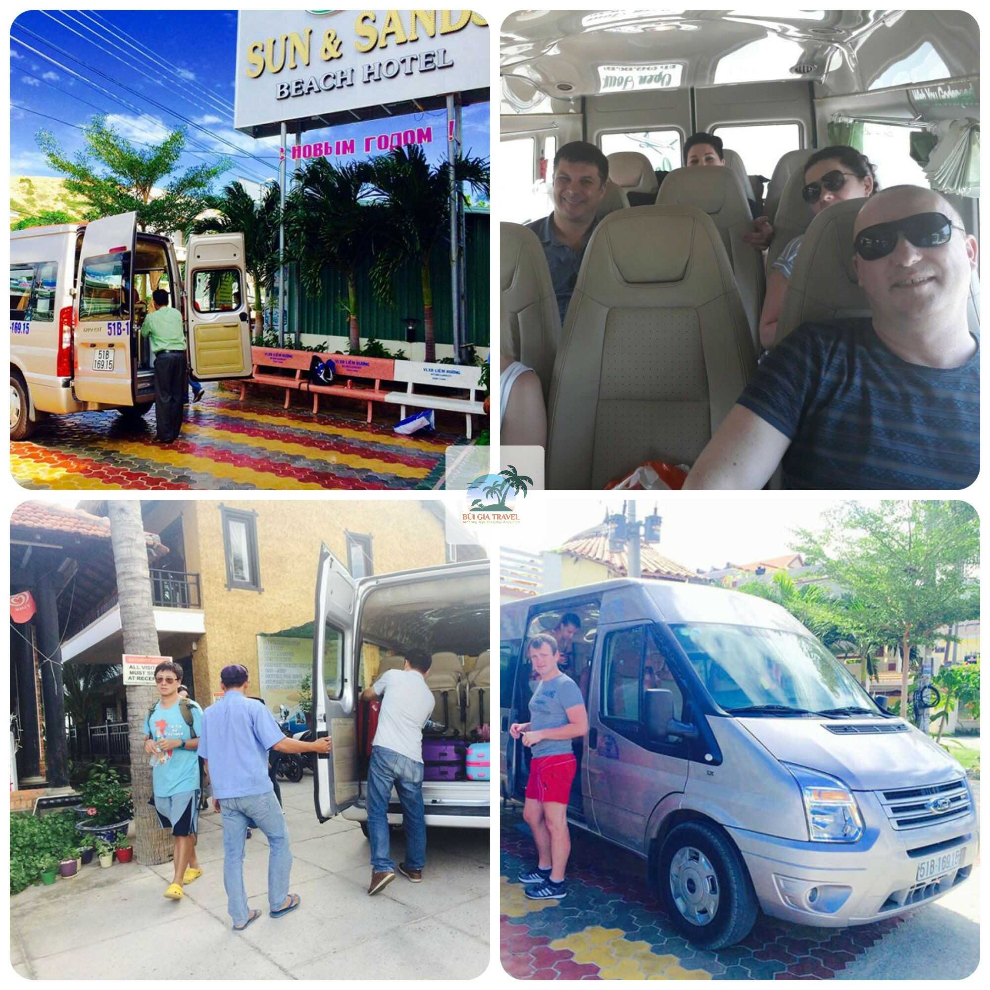 Details of 16-seat contract car service Saigon - MuiNe - HCMC