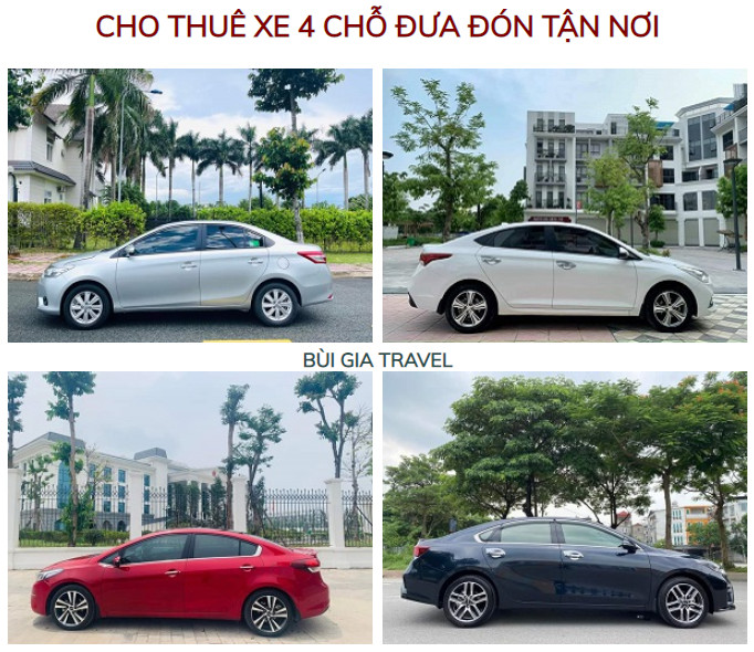 Thuê xe du lịch 4 chỗ đi các tỉnh, thành phố Miền Tây Nam Bộ