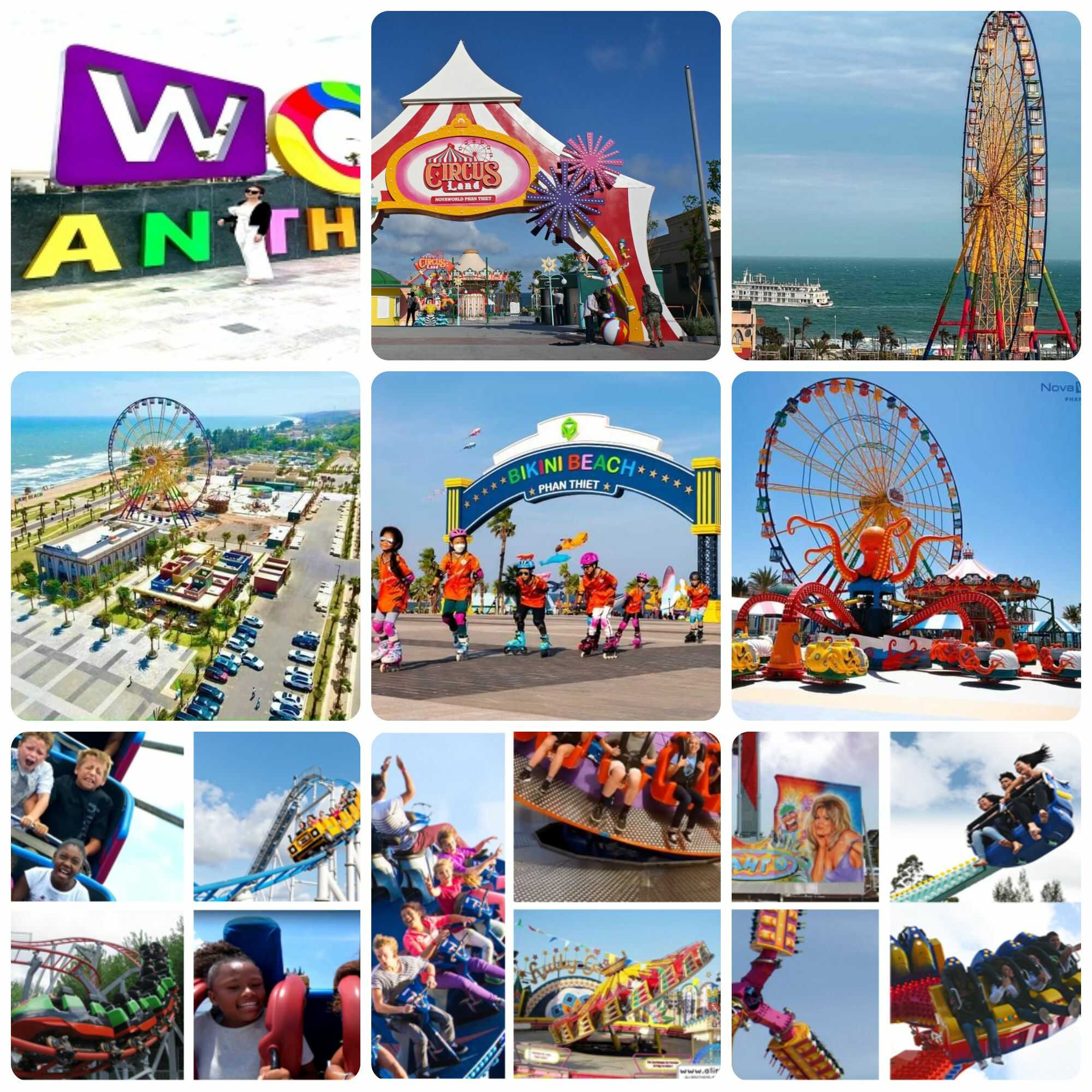 Tham gia trải nghiệm các trò chơi cảm giác mạnh tại công viên giải trí Circus Land của NovaWorld