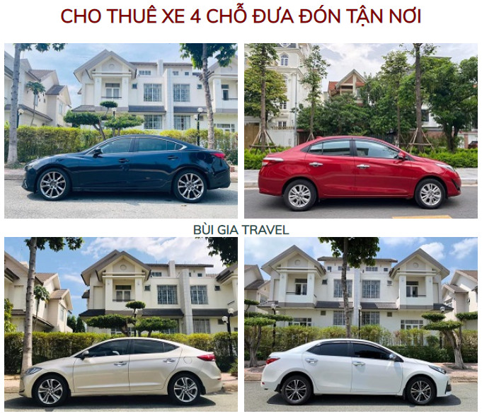 Xe 4 chỗ phù hợp chuyến đi 3-4 người