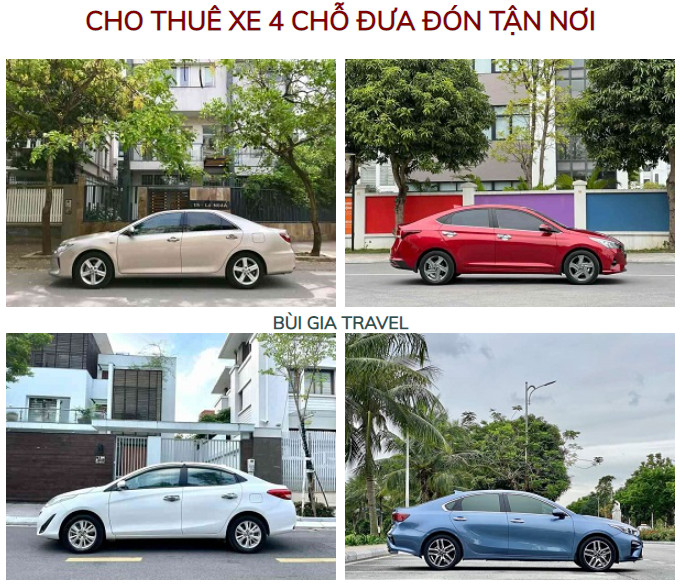 1- Giá thuê xe 4 chỗ đi Tây Ninh